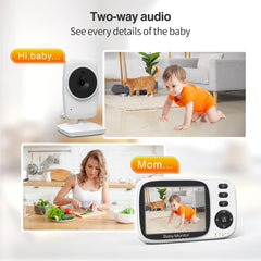 Video Baby Monitor - 2.4G Wireless with 3.2-Inch LCD Display