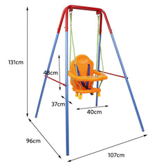 Baby & Toddler Swing Set – 3-in-1 with Safety Belt