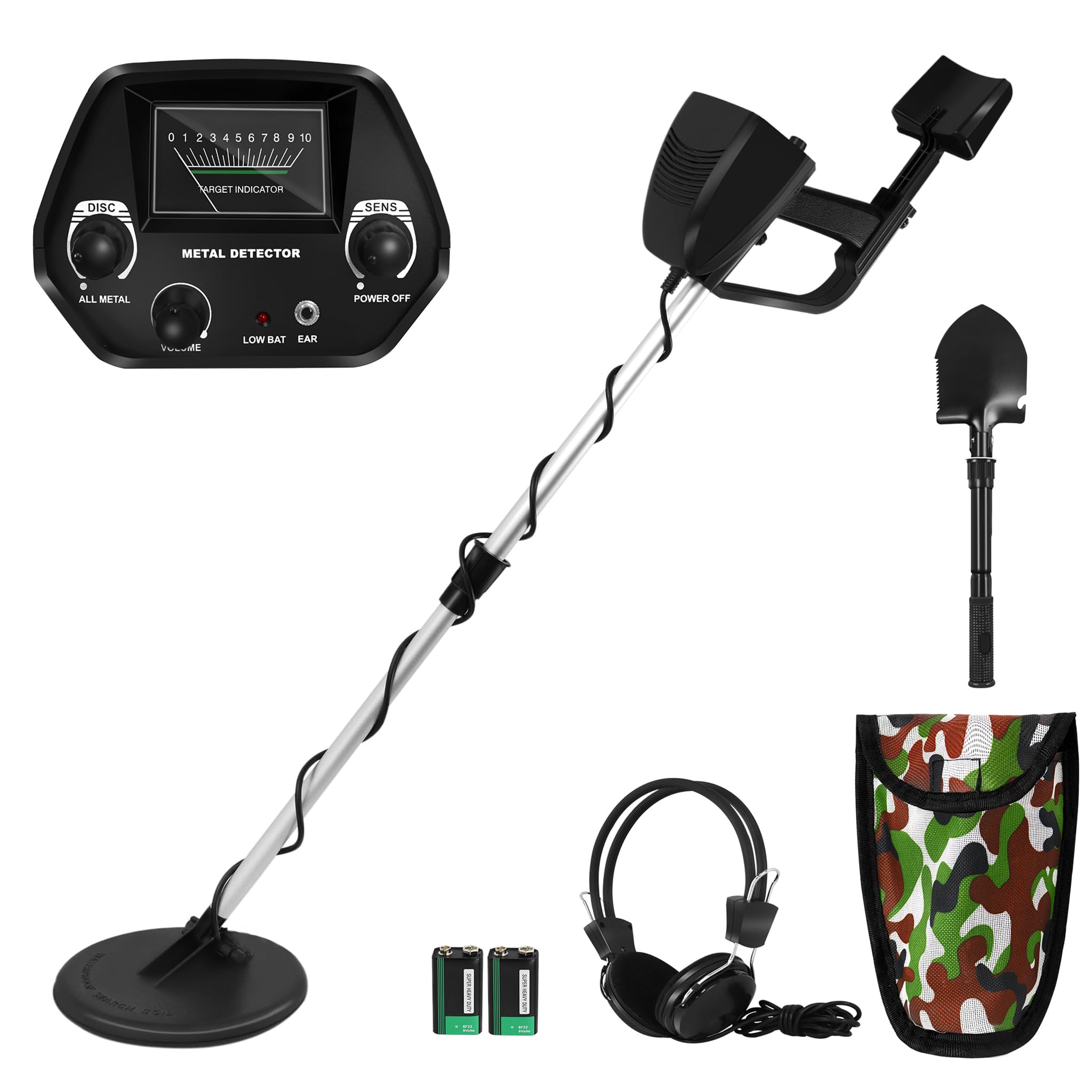 Kiddo Metal Detector with Digging Tool & Headphones - Metal Detector