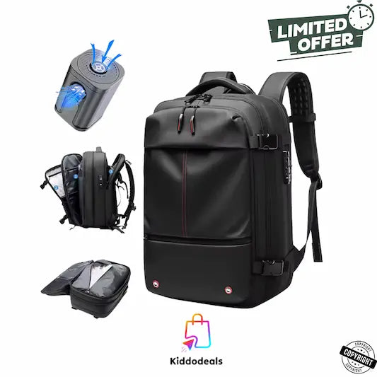 Backpack – Portable Travel Airbag Backpack with Wireless Vacuum Pump