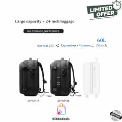 Backpack – Portable Travel Airbag Backpack with Wireless Vacuum Pump